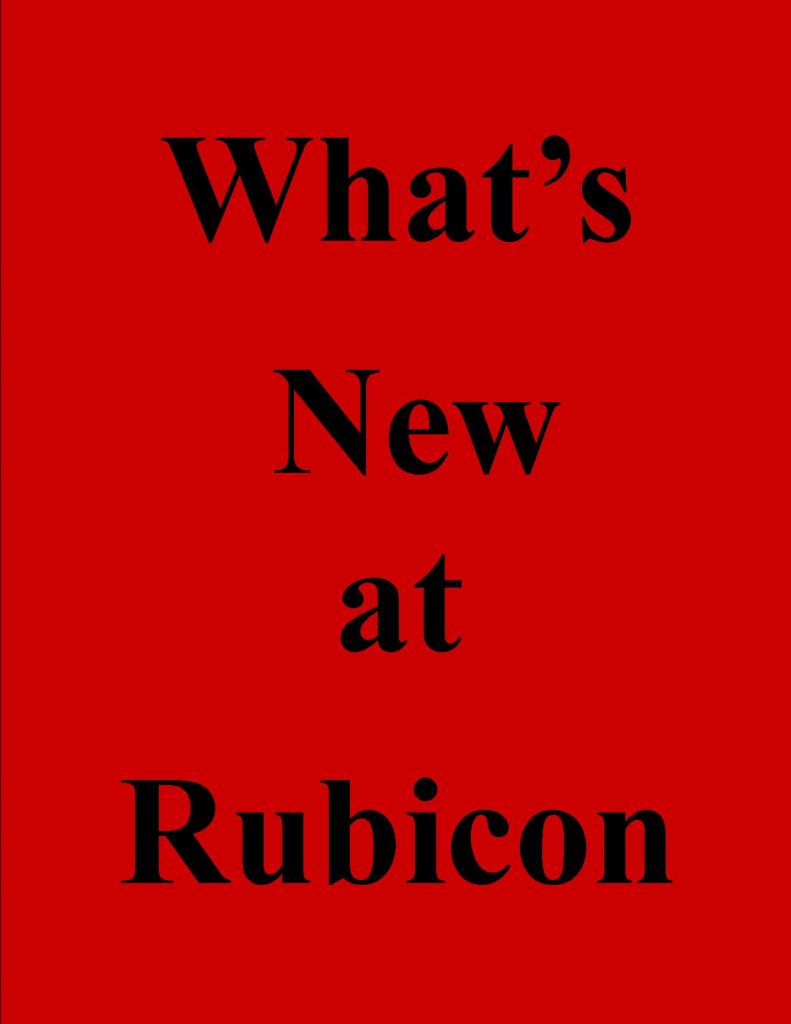 Rubicon News Update